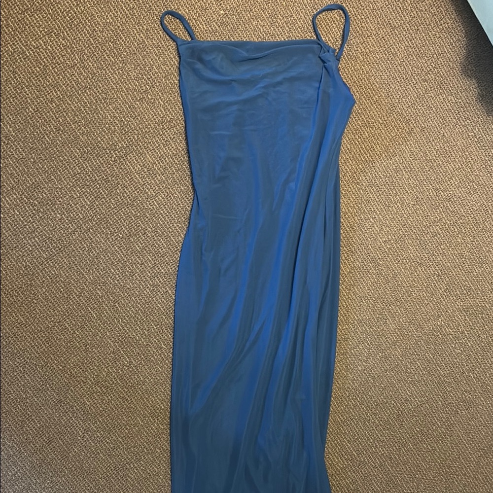 Elegant Blue Maxi Dress